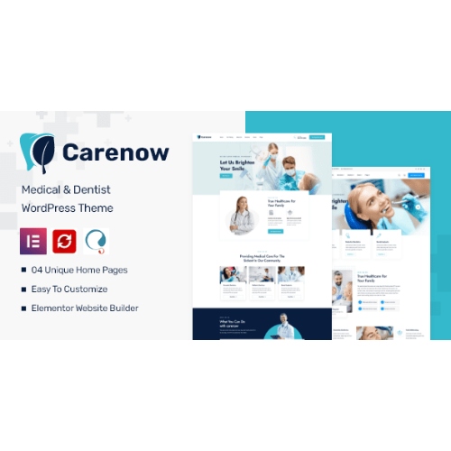 Carenow – Tıp ve Diş Hekimliği WordPress Teması
