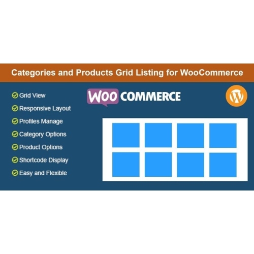 WooCommerce için Kategoriler ve Ürünler Izgara Listesi