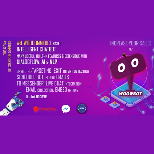 WooCommerce için ChatBot – Yeniden Hedefleme, Çıkış Niyeti, Terk Edilmiş Sepet, Facebook Canlı Sohbet – WoowBot WooCommerce için ChatBot – Yeniden Hedefleme, Çıkış Niyeti, Terk Edilmiş Sepet, Facebook Canlı Sohbet – WoowBot - Görsel 1