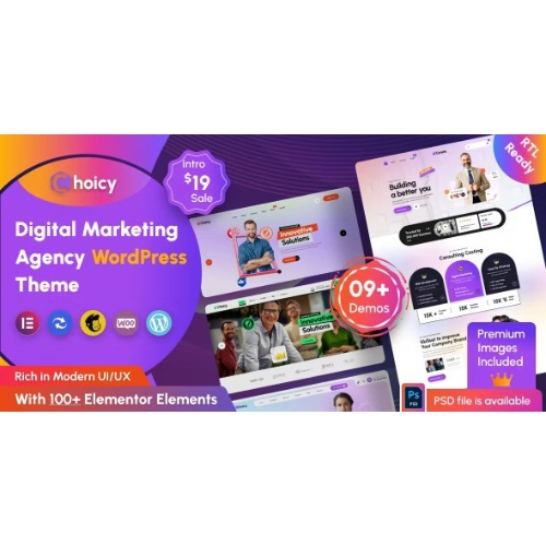 Choicy – ​​Dijital Pazarlama Ajansı WordPress Teması