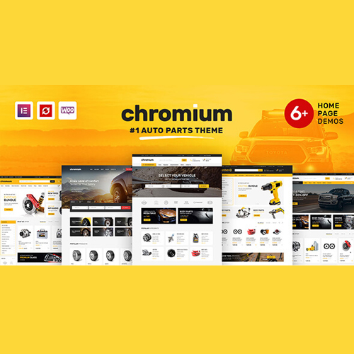 Chromium – Otomobil Parçaları Mağazası WordPress WooCommerce Teması