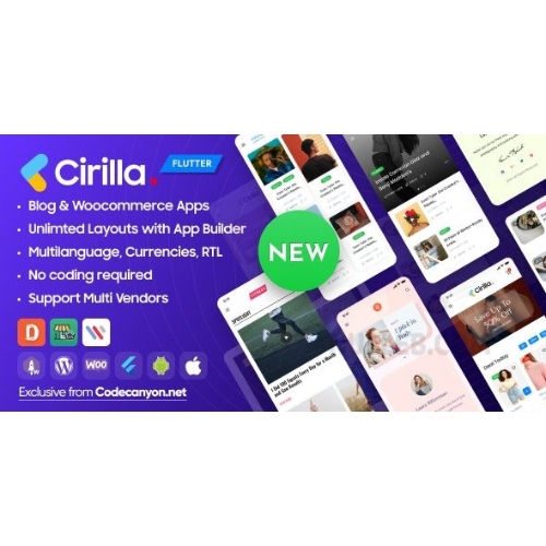 Cirilla – WordPress ve WooCommerce İçin Çok Amaçlı Flutter Uygulaması