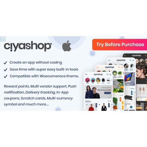 WooCommerce tabanlı CiyaShop Yerel iOS Uygulaması