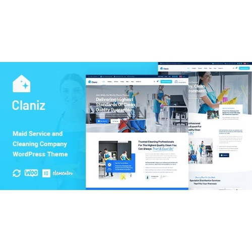 Claniz – Temizlik Hizmetleri WordPress Teması