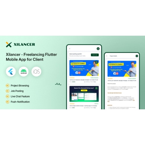 Client Flutter Mobil Uygulaması – Xilancer Freelancer Pazaryeri Platformu