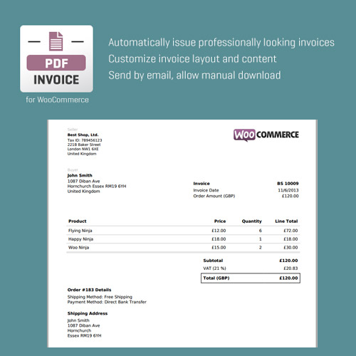 CodeCanyon WooCommerce PDF Faturası