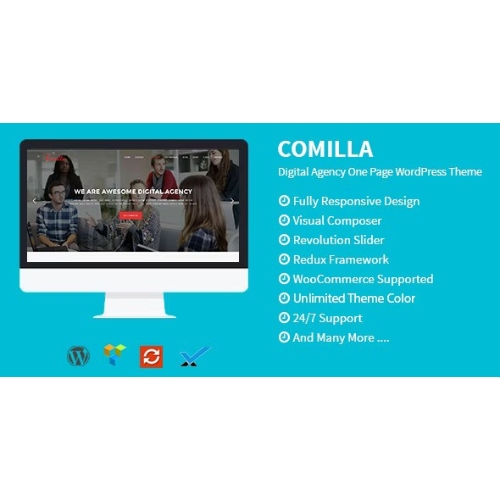 Comilla – Dijital Ajans Tek Sayfa WordPress Teması