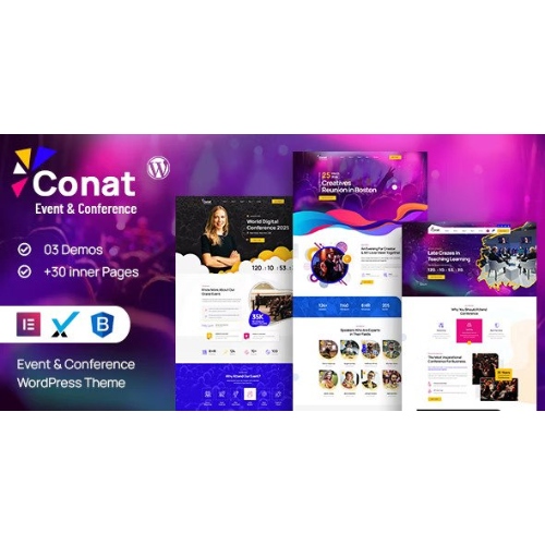 Conat | Etkinlik ve Konferans WordPress Teması + RTL'ye Hazır