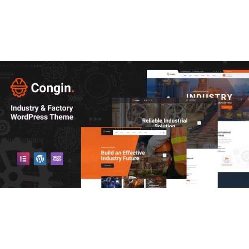 Congin – Endüstri ve Fabrika WordPress Teması
