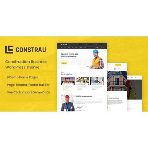 Constrau – İnşaat İşletmesi WordPress Teması