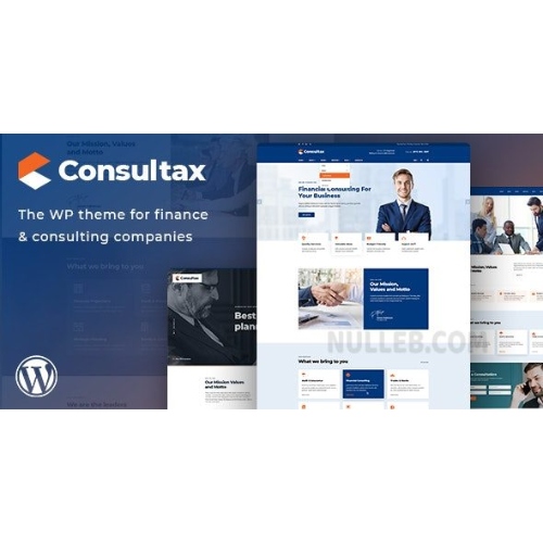Consultax – Finans ve Danışmanlık WordPress Teması