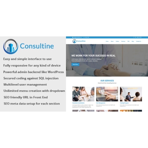 Consultine – Danışmanlık, İşletme ve Finans Web Sitesi CMS