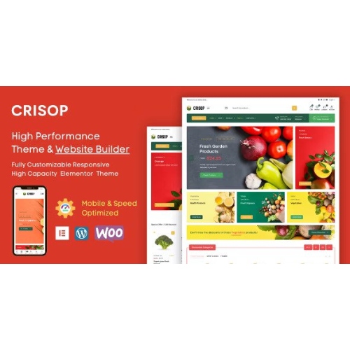 Crisop – Elementor Bakkal ve Organik Gıda WooCommerce Teması
