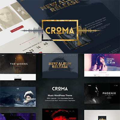 Croma – Ajax ve Sürekli Oynatma Özellikli Müzik WordPress Teması