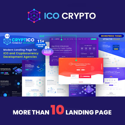 Cryptico – ICO Kripto İnişi ve Kripto Para Birimi WordPress Teması