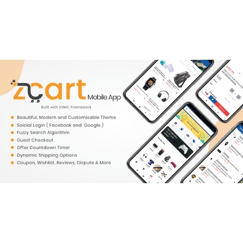 zCart Çok Satıcılı Pazaryeri için Müşteri Uygulaması | Mobil