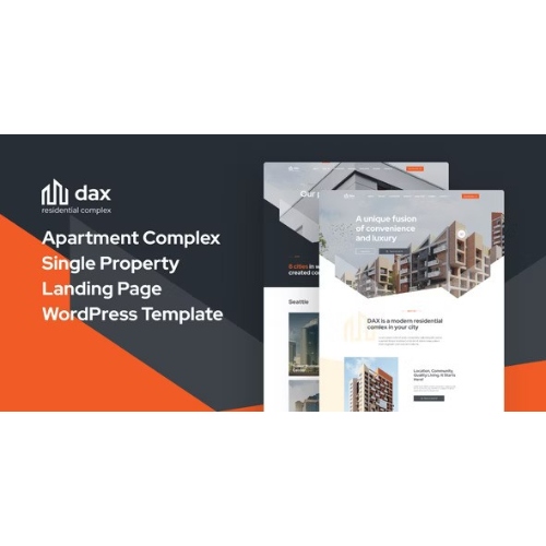 DAXX – Apartman Kompleksi WordPress Teması