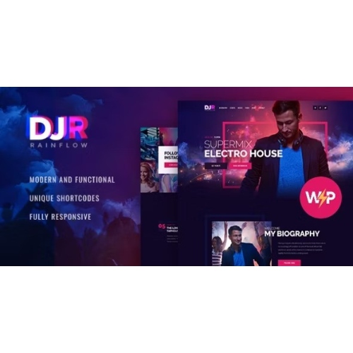 DJ Yağmur Akışı | Müzik Grubu ve Müzisyen WordPress Teması