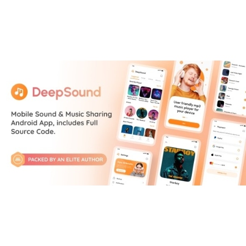 DeepSound Android- Mobil Ses ve Müzik Paylaşım Platformu Mobil Android Uygulaması