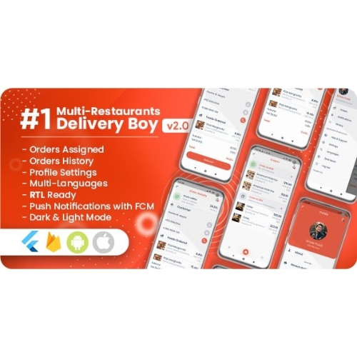 Çoklu Restoranlar İçin Teslimatçı Flutter Uygulaması