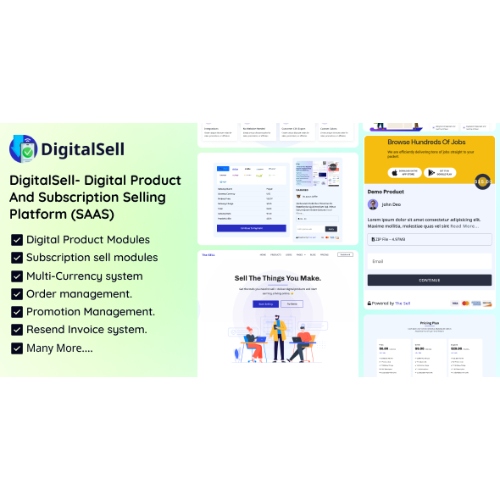 DigitalSell- Dijital Ürün ve Abonelik Satış Platformu (SAAS)