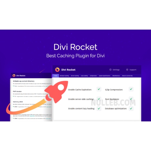 Divi Rocket – Divi WordPress için Önbellek Eklentisi