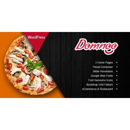 Domnoo – Pizza ve Restoran WordPress Teması