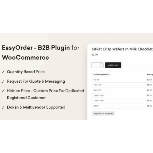 EasyOrder – WooCommerce için B2B Eklentisi