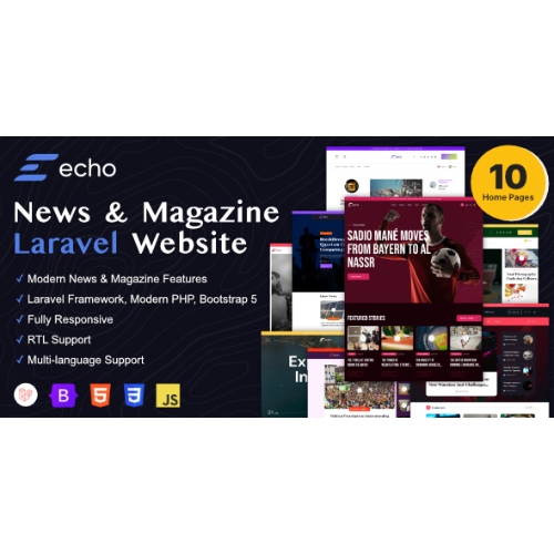 Echo – Haber ve Dergi Laravel Platformu