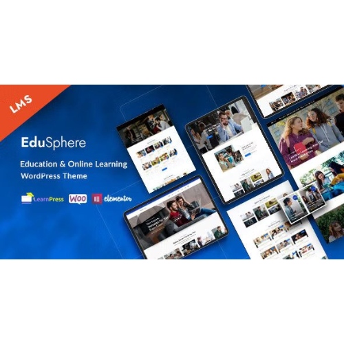 EduSphere – Eğitim ve Çevrimiçi Öğrenme WordPress Teması