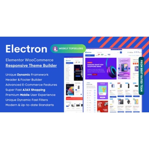Electron – Elementor Elektronik Mağazası WooCommerce Teması