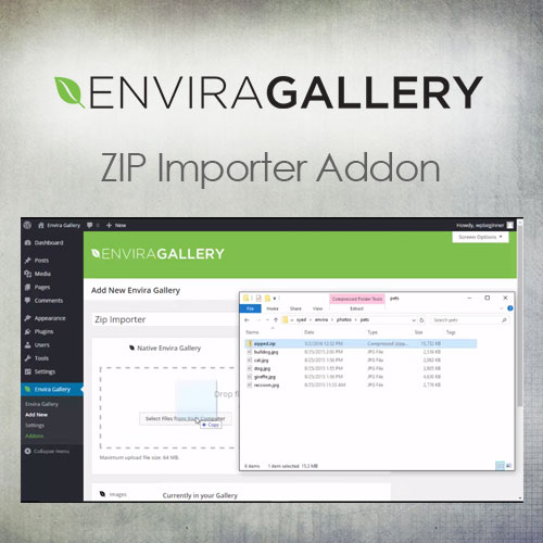 Envira Galeri – ZIP İçe Aktarıcı Eklentisi