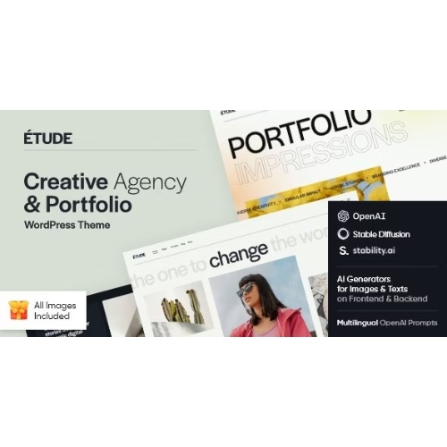 Etude — Yaratıcı Ajans ve Portföy WordPress Teması