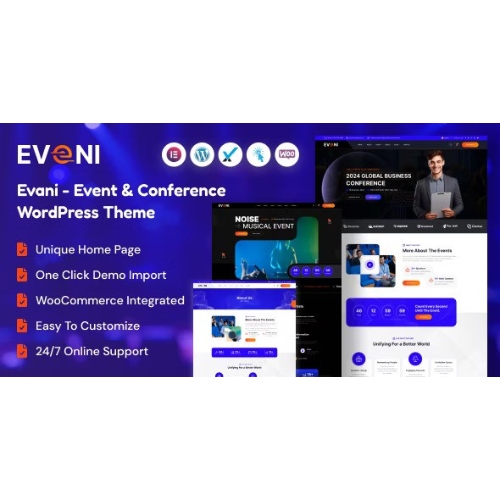Eveni – Etkinlik ve Konferans WordPress Teması