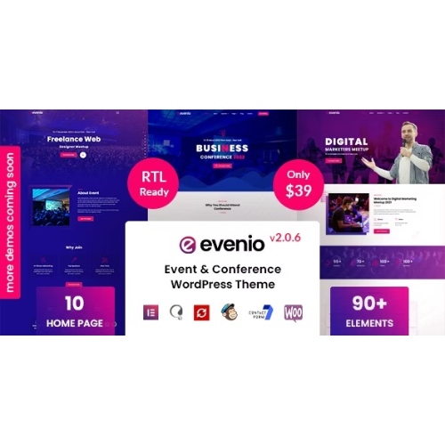 Evenio – Etkinlik Konferansı WordPress