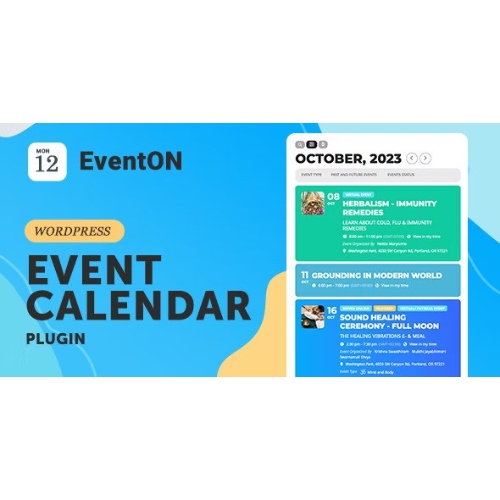 EventON – WordPress Sanal Etkinlik Takvimi Eklentisi EventON – WordPress Sanal Etkinlik Takvimi Eklentisi - Görsel 1