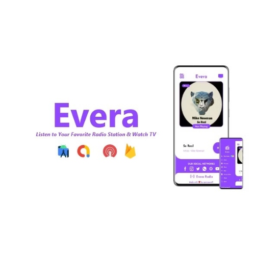Evera – Tek İstasyon Radyo ve TV Uygulaması | ADMOB, FIREBASE, TEK SİNYAL