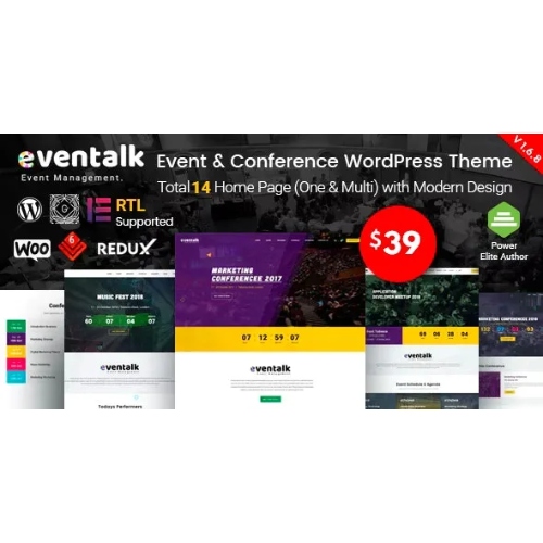 EvnTalk – Etkinlik Konferansı WordPress Teması