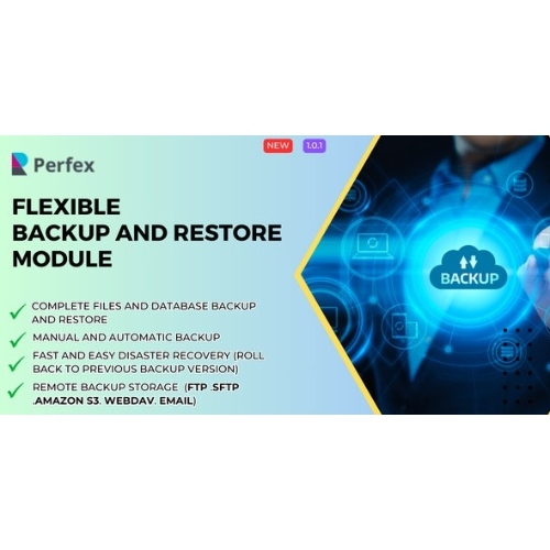 Perfex için Esnek Yedekleme ve Geri Yükleme Modülü