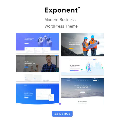 Exponent – ​​Modern Çok Amaçlı İşletme WordPress teması