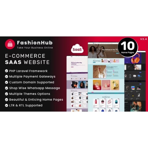 FashionHub SaaS – Sorunsuz Çevrimiçi İşletmeler İçin E-Ticaret Web Sitesi Oluşturucu FashionHub SaaS – Sorunsuz Çevrimiçi İşletmeler İçin E-Ticaret Web Sitesi Oluşturucu - Görsel 1