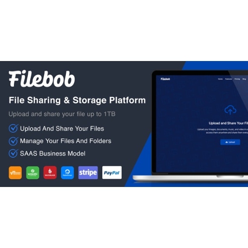 Filebob – Dosya Paylaşımı ve Depolama Platformu (SAAS'a Hazır)