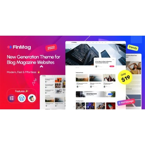 FinMag – Modern Dergi WordPress Teması