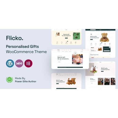 Flicko – Kişiselleştirilmiş Hediyeler WooCommerce WordPress Teması
