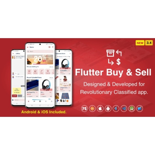 Flutter iOS Android için Satın AlSat ( Olx, Mercari, Offerup, Carousell, Al Sat, Sınıflandırılmış ) ( 3.7 )