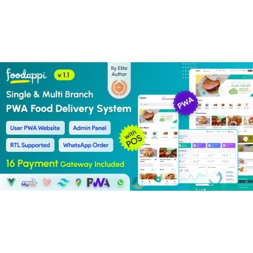 FoodAppi – PWA Yemek Dağıtım Sistemi ve Yönetici Paneli ile WhatsApp Menü Siparişi | Restoran POS'u