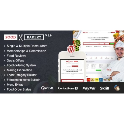 YiyecekFırıncılık | Teslimat Restoran Dizini WordPress Teması YiyecekFırıncılık | Teslimat Restoran Dizini WordPress Teması - Görsel 1
