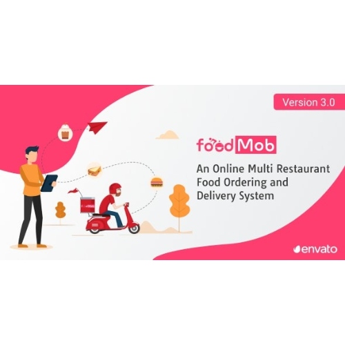 FoodMob – Temassız QR Kod Menülü Çevrimiçi Çok Restoranlı Yemek Siparişi ve Teslimat Sistemi
