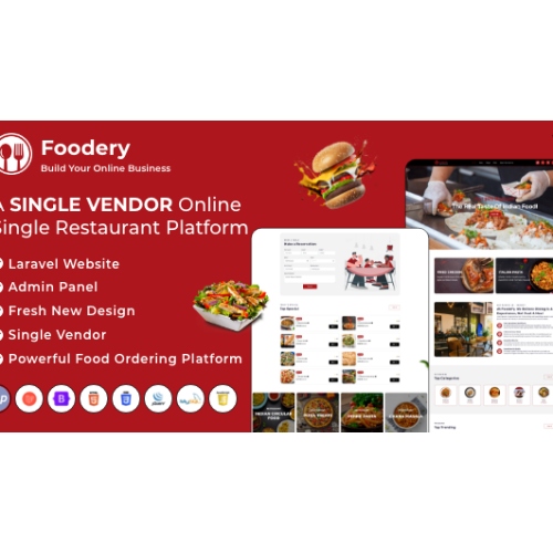 Foodefy – Tek Restoranlı Çevrimiçi Yemek Siparişi Laravel Web Sitesi Platformu