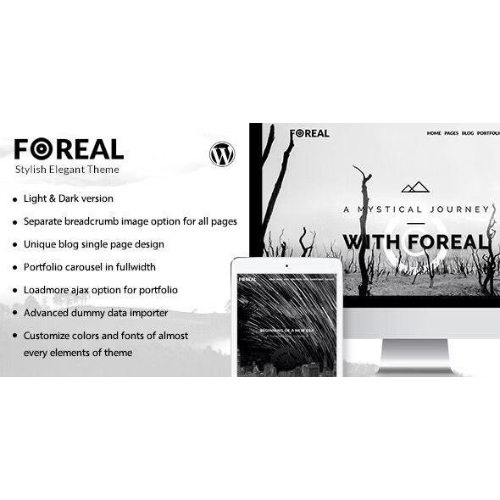 Foreal – Yönetmen, Yazar WordPress Teması